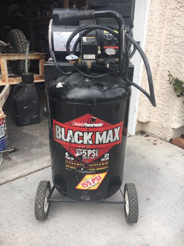 Coleman Powermate Premium 21 Gallon Air Compressor 7.7 CRM @ 90 PSI 120 VOLT