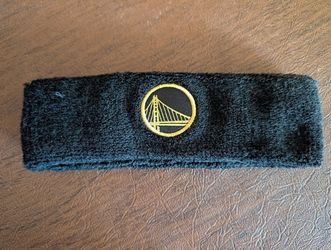 Golden State Warriors basketball sports exercise black fleece head band headband sweat band