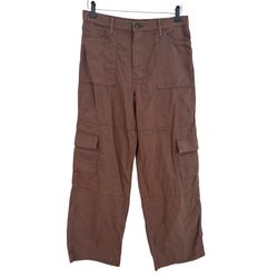 SO Juniors M Cargo Pants High Rise Wide Leg Brown