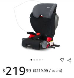 Britax Highpoint Backless Belt-Positioning Booster Seat, SafeWash Black Ombre, Manufactured date 12/18/2025
