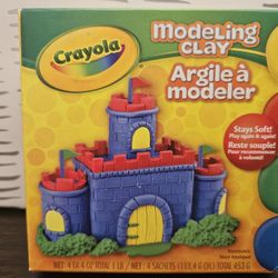Crayola Modeling Clay,4 Classic Colors (16 oz), Art and School Supplies (4 Pack