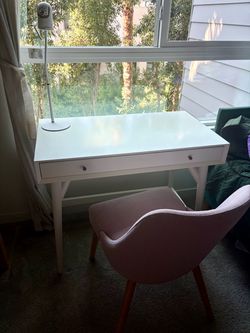 West Elm Mid-Century Mini Desk (36") in White