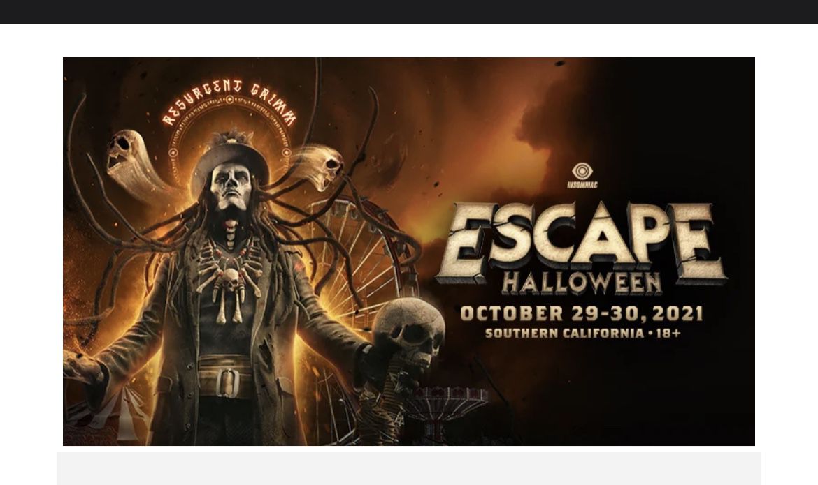 Escape Ticket For Sale $170 Or Best Offer
