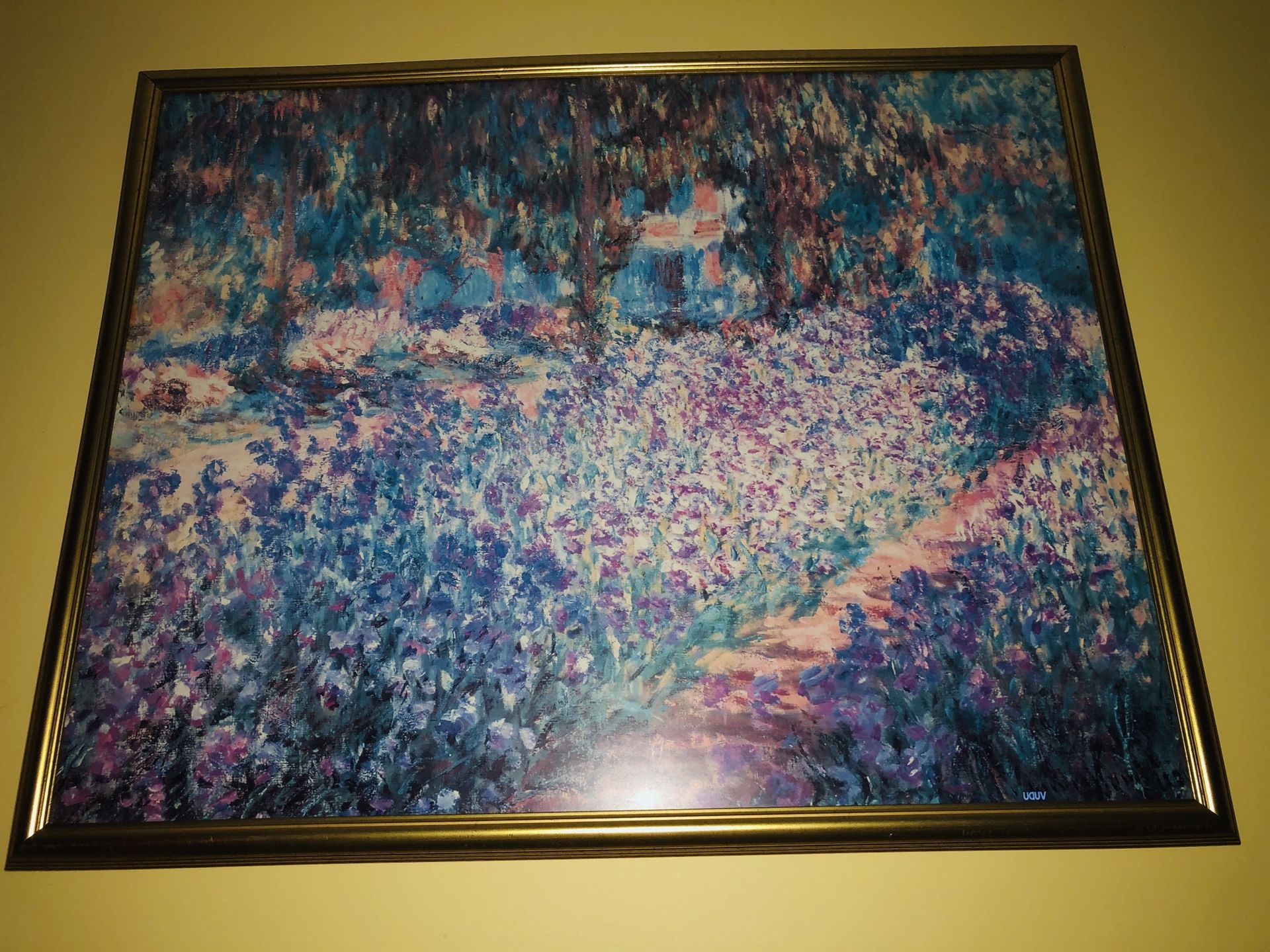 Framed Picture “The Artist's Garden at Giverny, c.1900 by Claude Monet