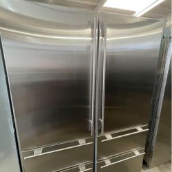 Sub Zero 54” Fridge And Freezer Column Set