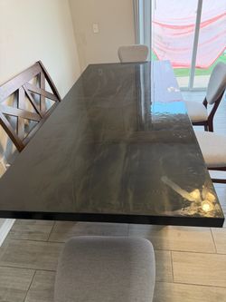 Dinnig wood Epoxy custom table
