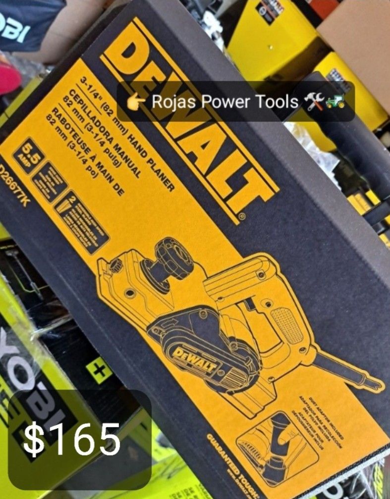 DEWALT 7AMP CORDED 3-1/4IN HAND PLANER KIT