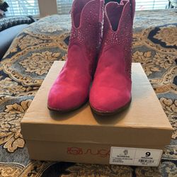 Suede Pink Boots