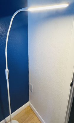 Adjustable touch control floor lamp with dimmer and warm + cool light settings