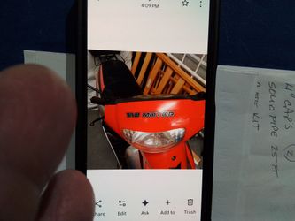 50 cc scooter Tao red
