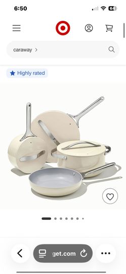 Caraway Home 12pc Cookware Box Set Cream