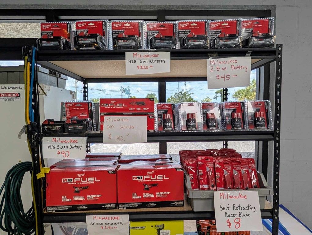 Milwaukee M12 & M18 Batteries