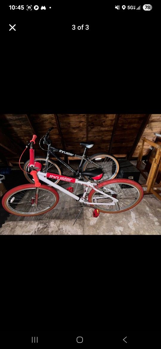 Red And White Thruster 27.5inch Wheels