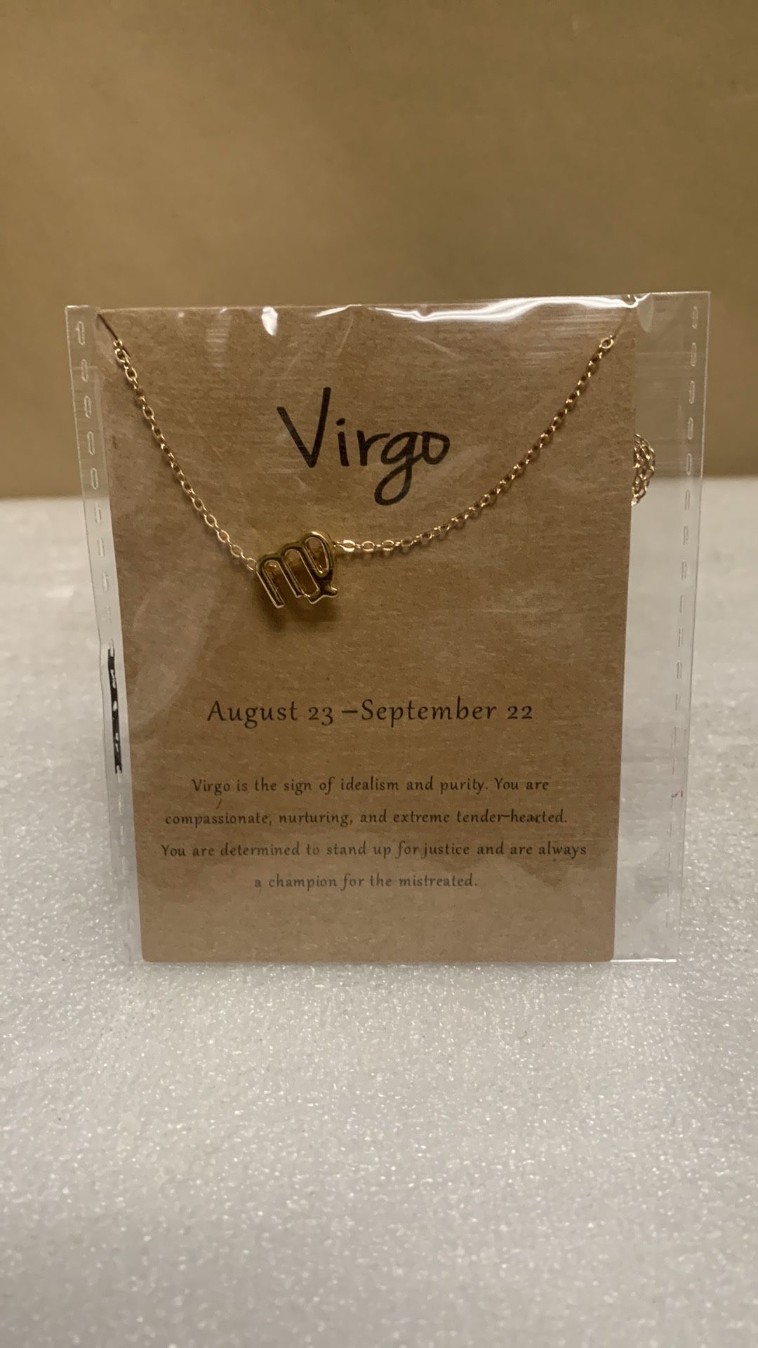 Virgo Zodiac Sign Choker Style Horoscope Necklace