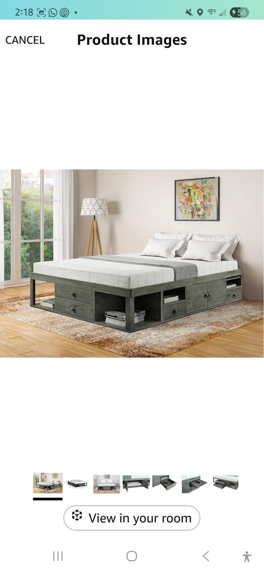 Queen Storage Platform Bed
