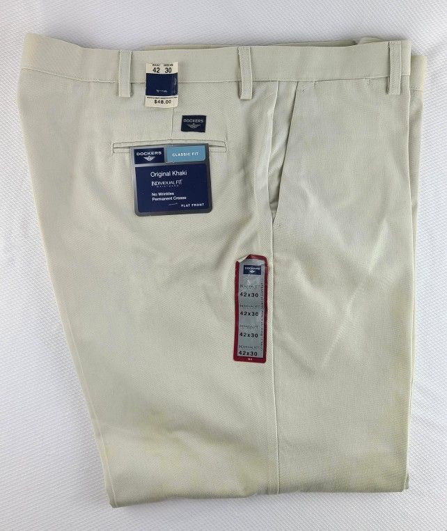 Vintage Dockers Men's Orig Khaki Pants Size 42 x 30