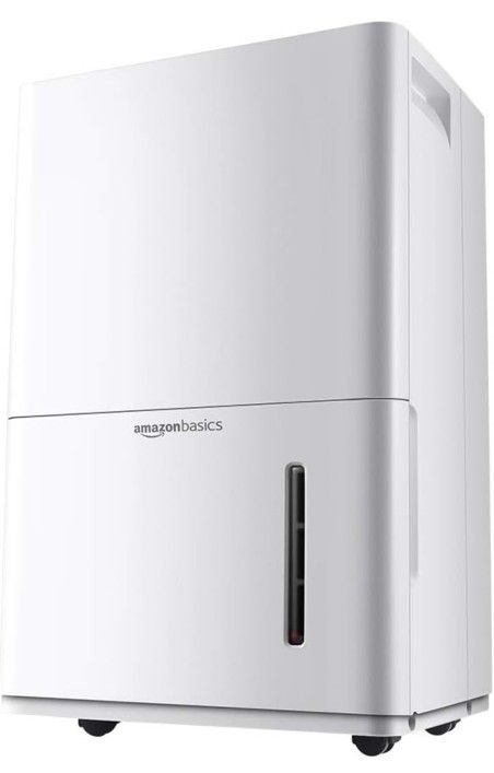 Amazon Basics Dehumidifier - For Areas Up to 4000 Square Feet, 50-Pint, Energy Star Certified, White