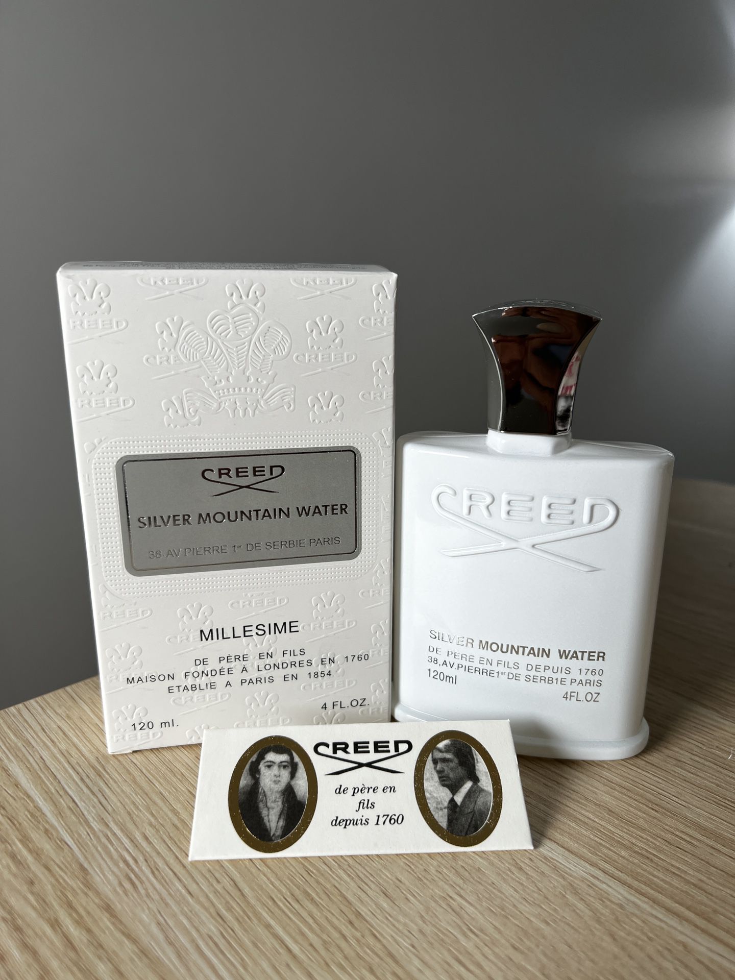 Creed Silver Mountain Water 4oz Men's Eau de Parfum 120ml (70% full)
