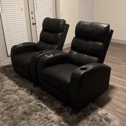 Two Dual Power Recliners