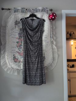 Black and white printed dress
