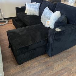 Black Sofa Sectional 