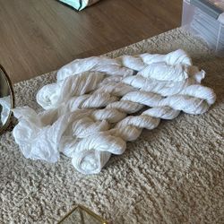 White Cheese Cloth Table Runners 