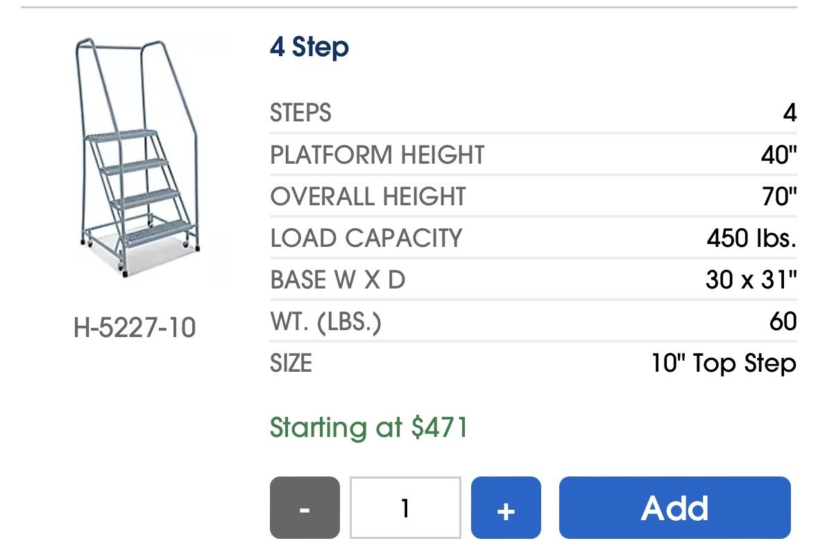 Rolling Ladders for Sale in Gotha, FL OfferUp