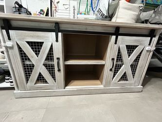 Sliding Wooden Entertainment center