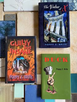 3 SIGNED Poppy Z. Brite 1ST EDITION Hardcovers VALUE OF X Guilty But Insane DUCK