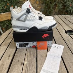 2025 Air Jordan 4 Retro OG 'White Cement'