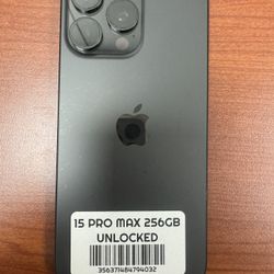 15 Pro Max 256GB UNLOCKED 