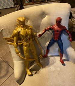 Spider-Man and Power Ranger figure
