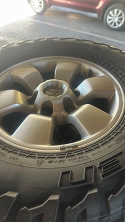 Selling as is Toyota stocked wheels with tires