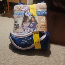 New Girls 7/8 Eddie Bauer Pajamas 