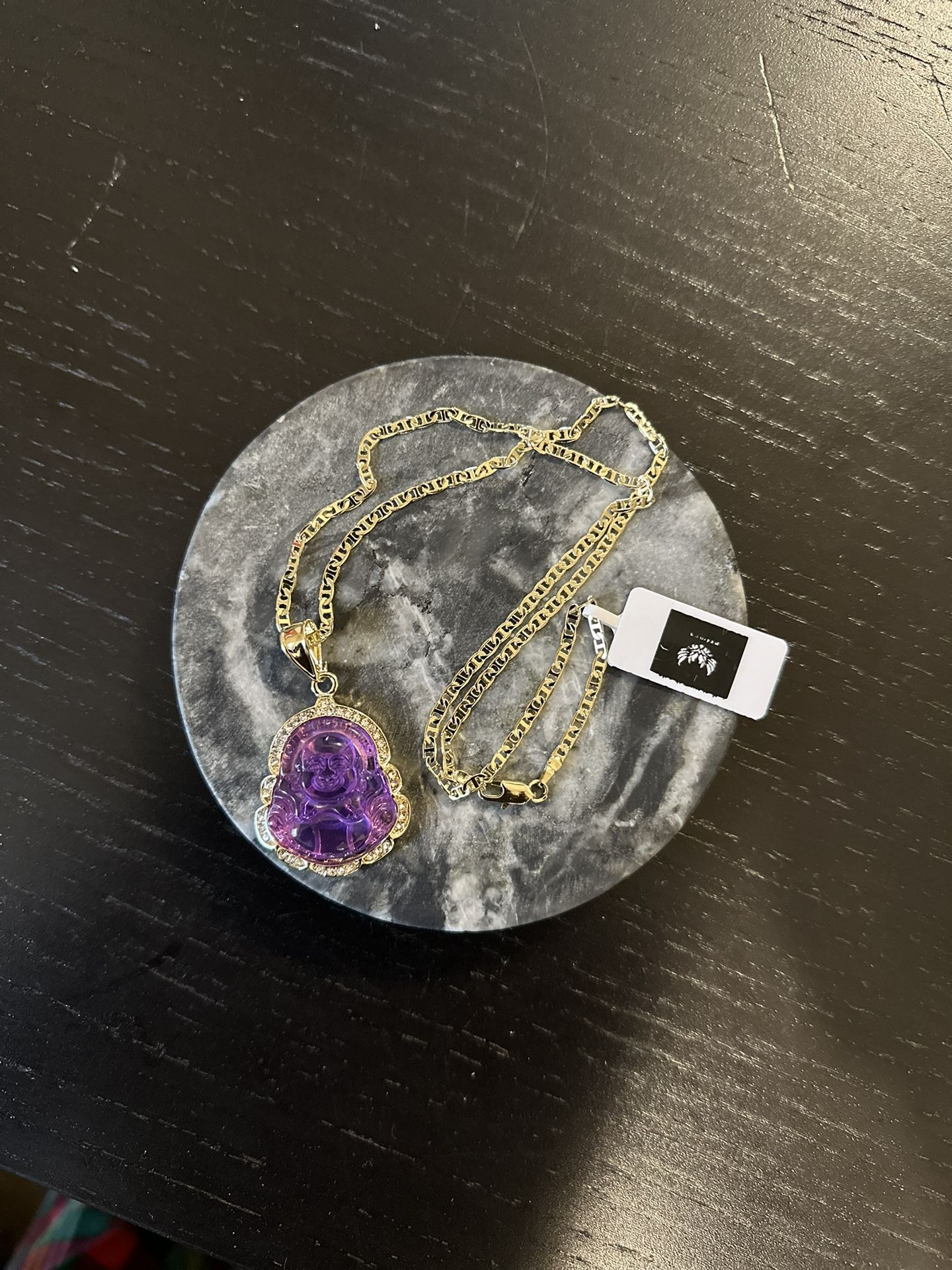 Purple Buddha Necklace