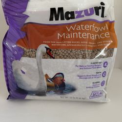 12 Lb. Bag Of Mazuri  Waterfowl Maintenance Food For Non-Laying Ducks, Geese, Swans And Other Waterfowl