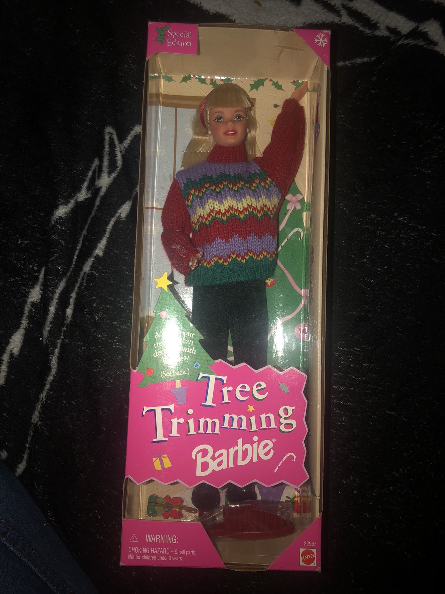 Tree Trimming Barbie doll