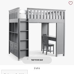 Pottery barn Elliot Loft Bed 