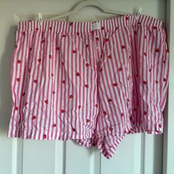 Old Navy Strawberry sleep shorts 3X
