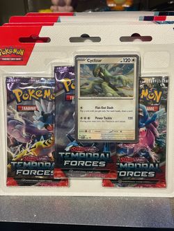 Pokemon 3 Pack Blister Cyclizar Temporal Forces