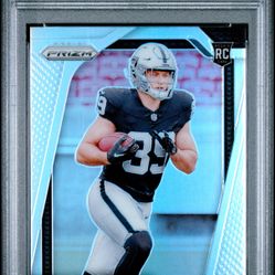 2024 Panini Prizm #315 RC Rookie Silver Prizm Brock Bowers PSA 9