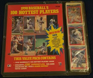 1990 Score Baseball 100 Hottest Players Limited Edition Set + Book