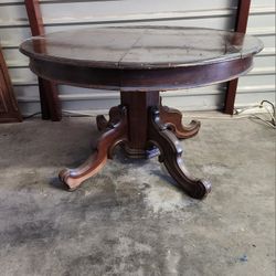 Antique Solid Walnut Dining Table