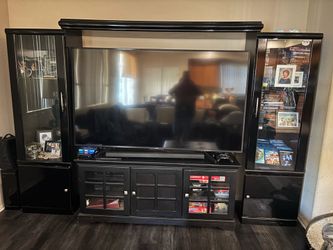 Tv entertainment center without tv