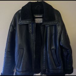 Zara Men’s Heavy Duty Leather Coat