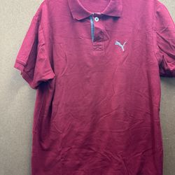 Puma Polo Shirt~Cranberry~Mens Size XL