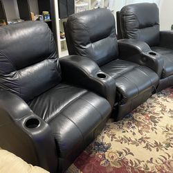 Leather theater Chairs