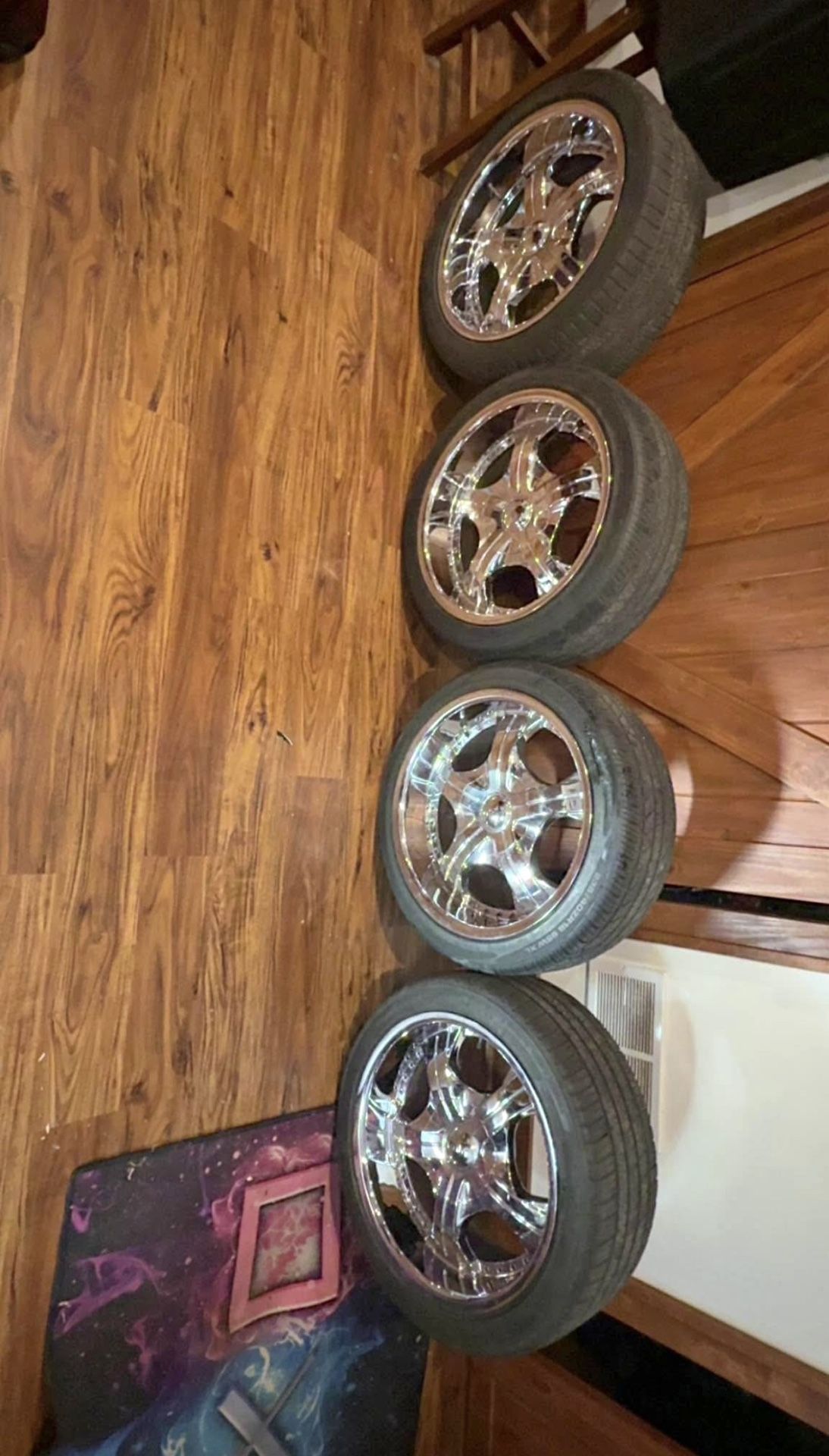 Chrome 18 Inch Rims With Tires 
