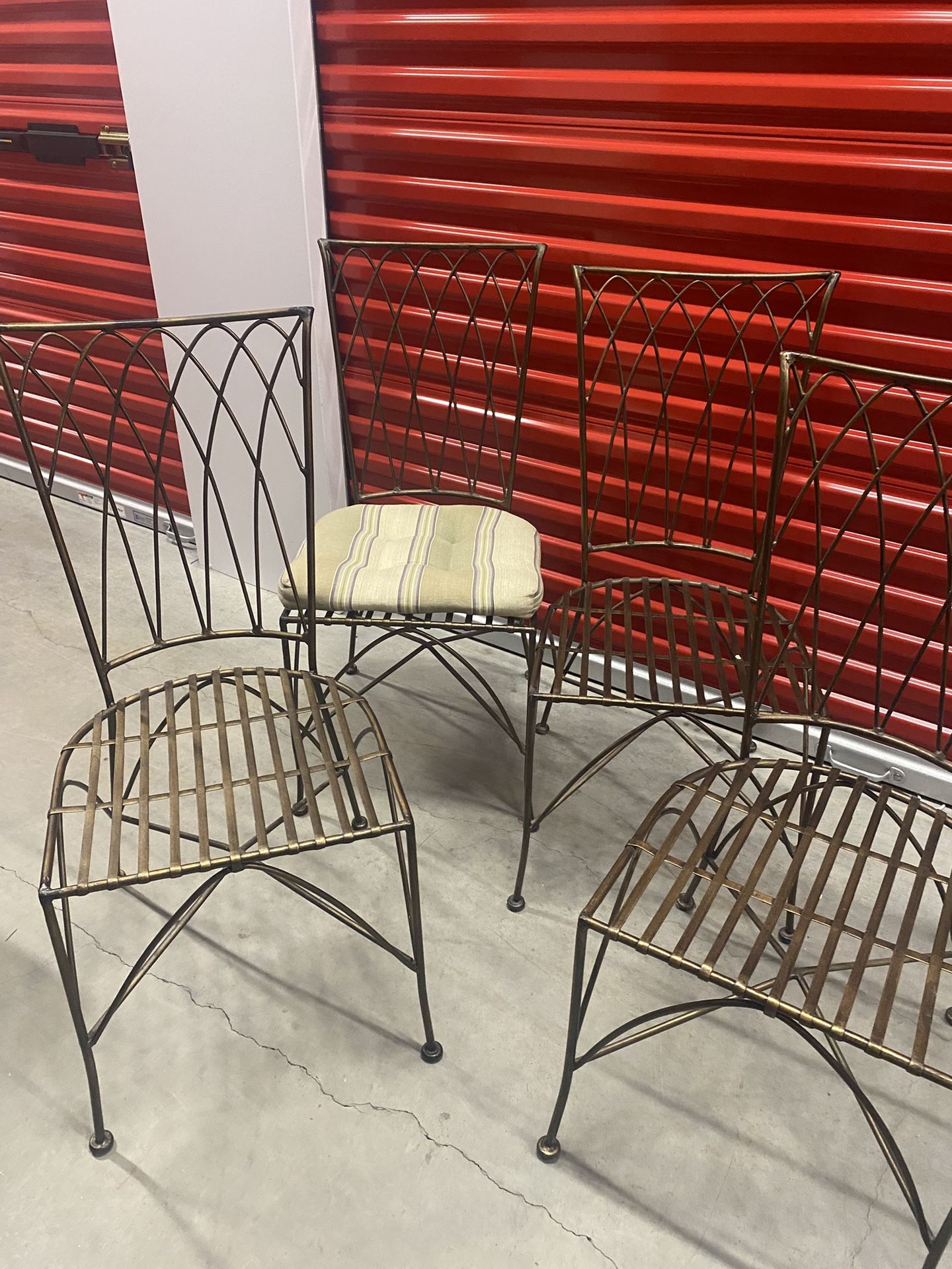 3 Wrought Iron Chairs Inside Or Outside
