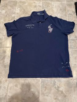 Polo Ralph Lauren Men’s Classic Fit Patchwork Embroidered Mesh Polo Shirt XXL